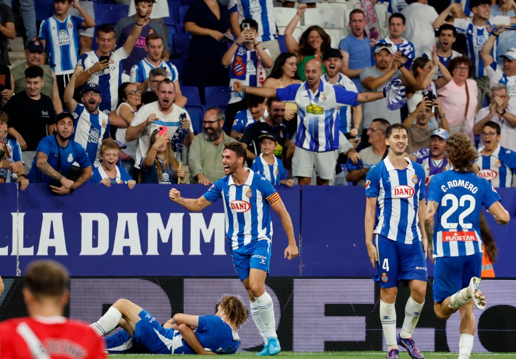 Un gol en el descuento da la primera victoria liguera al&nbsp;Espanyol