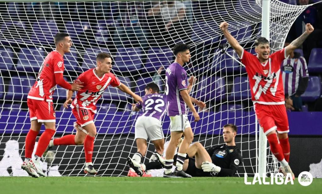 El Rayo Vallecano supera al Real Valladolid en un partido disputado en&nbsp;Zorrilla