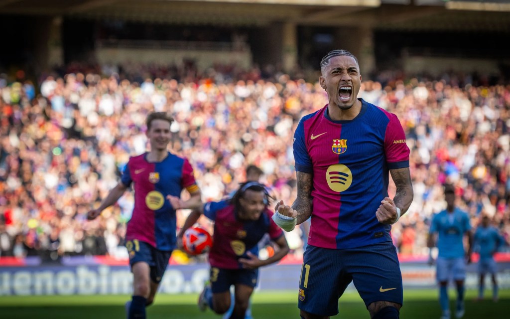 Raphinha lidera una remontada de película ante un Celta de Vigo&nbsp;valiente