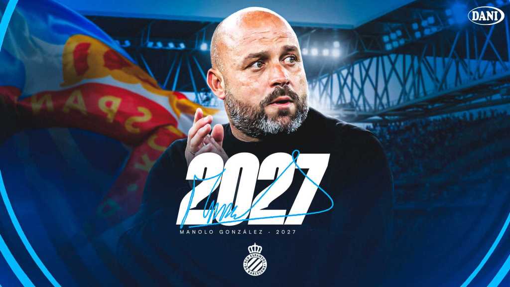 Manolo González renueva con el RCD Espanyol hasta&nbsp;2027