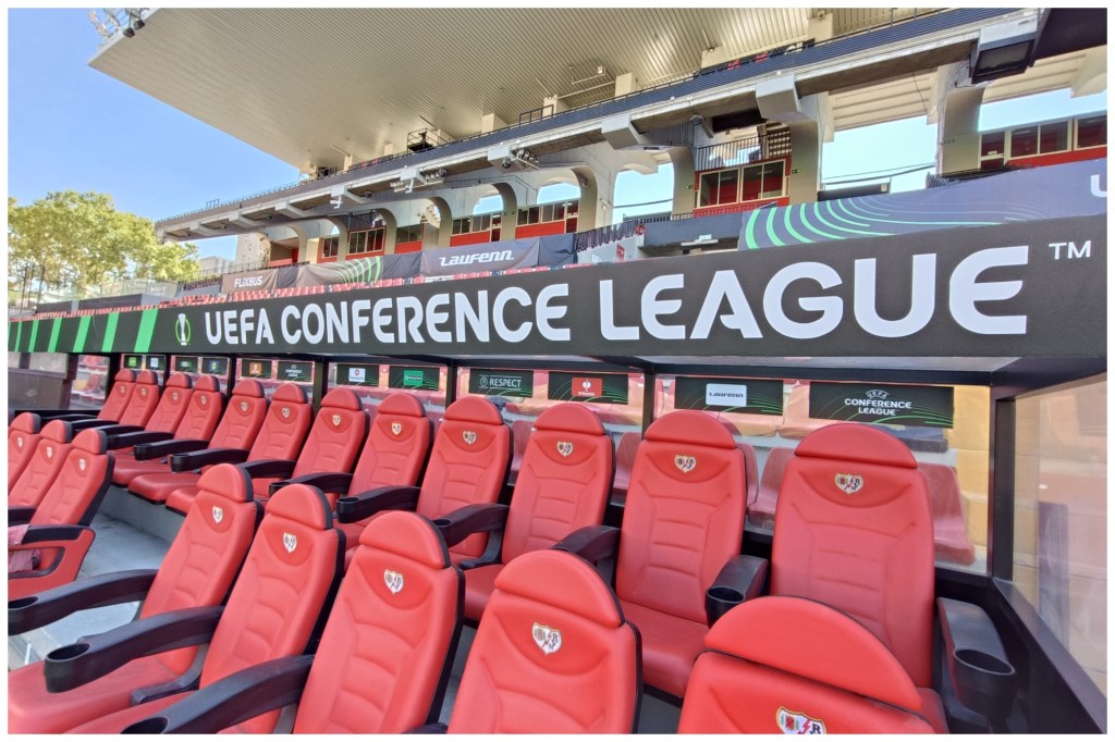 El Estadio de Vallecas, listo para el partido de mañana | Foto: Rayo Vallecano