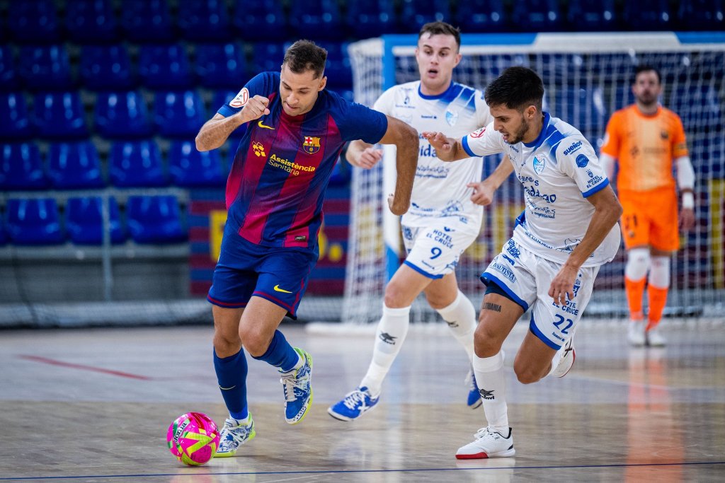 Barcelona vs Manzanares foto: @fcbfutbolsala