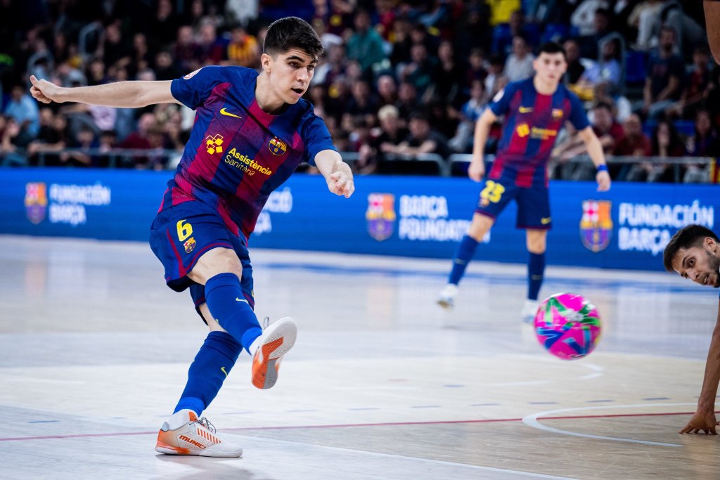Barcelona vs Manzanares foto: @fcbfutbolsala