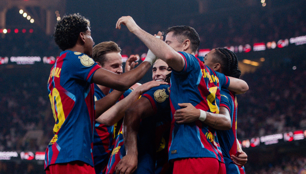 Celebración en el gol culé I Foto: FC Barcelona