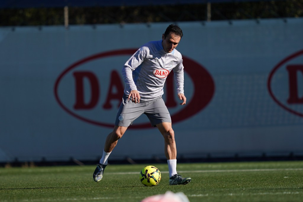 Kike García entrenando I Foto: David Jiménez I RCD Espanyol